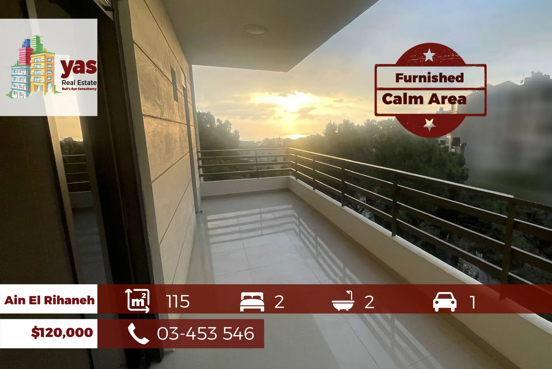 Apartment for Sale in Ain El Rihaneh