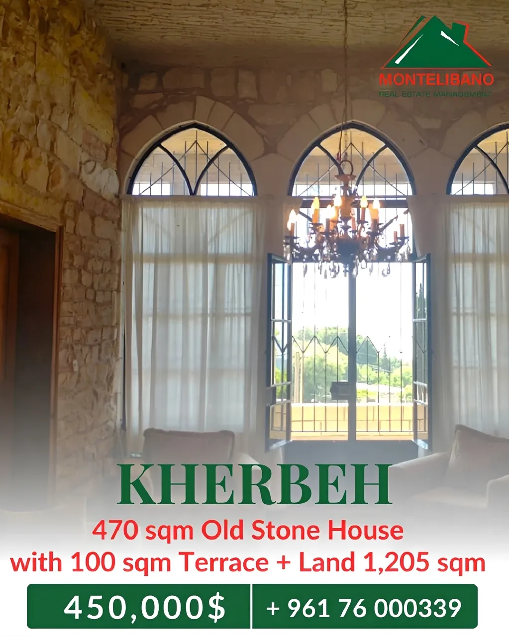 House for sale in Kherbeh, Lebanon