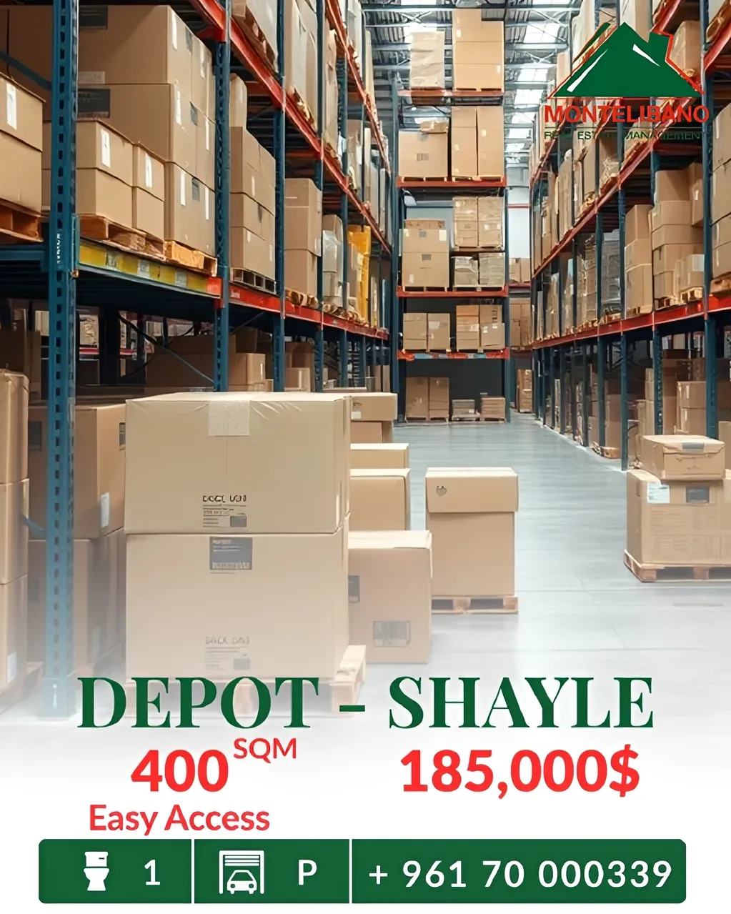 Warehouse for sale in Sehayleh