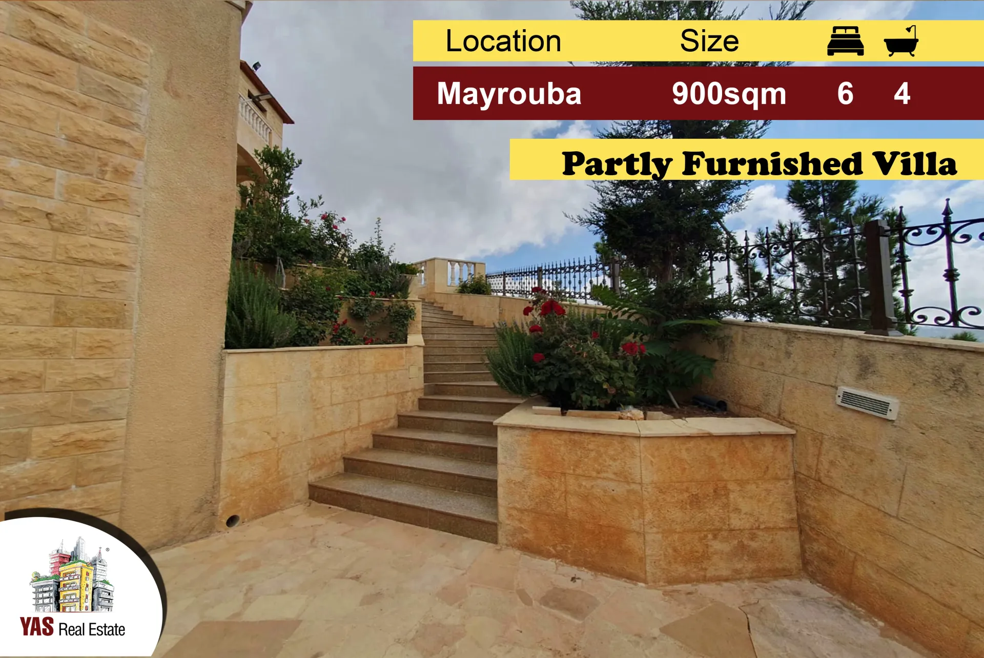 Villa for Sale in Mayrouba - 6 bed, 4 bath