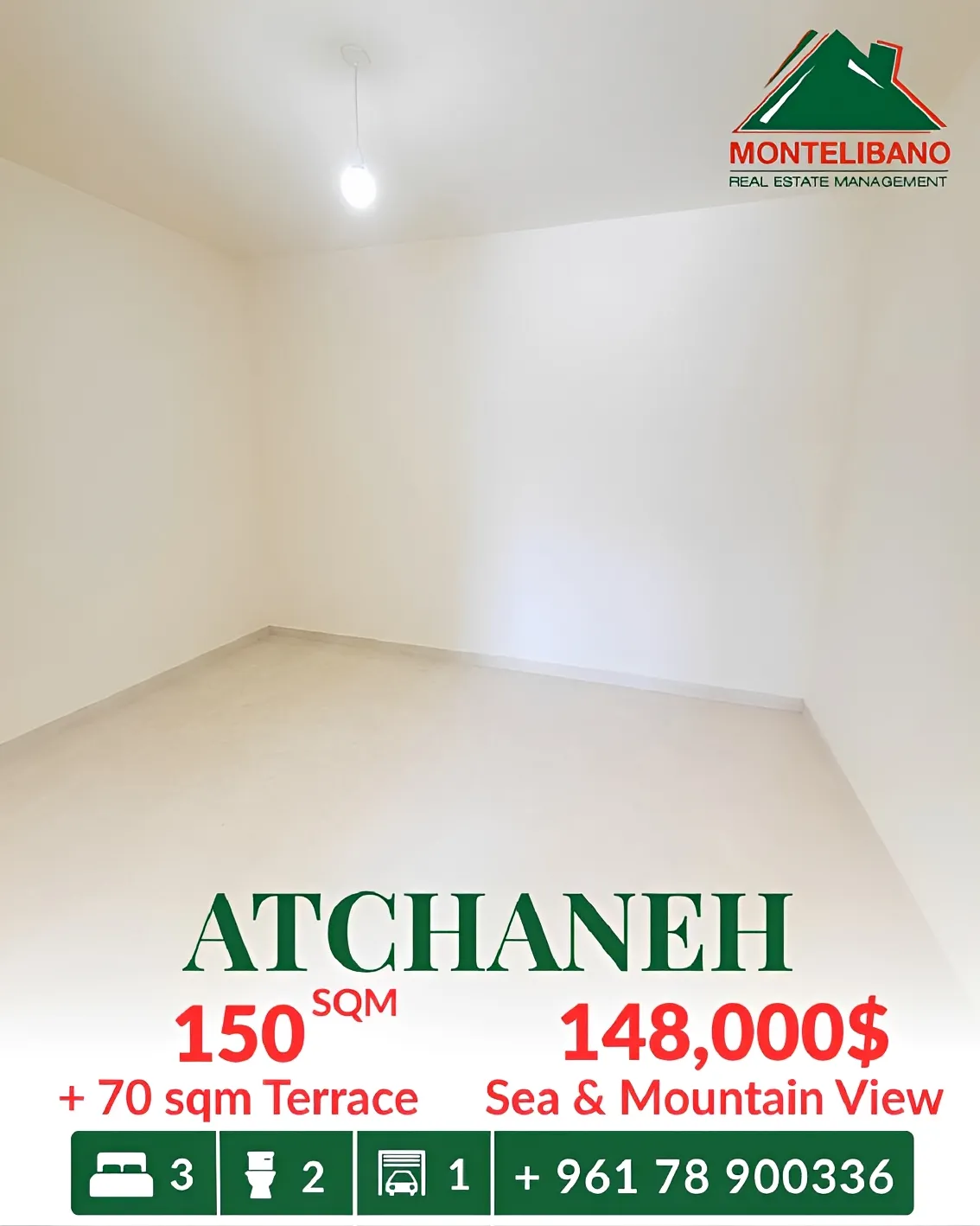 Apartment for sale in Aatchane, Lebanon