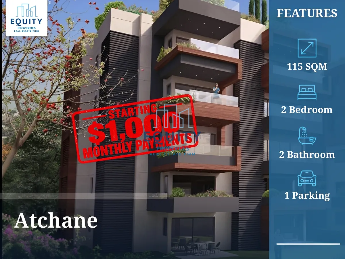 Apartment for sale in Atchane - 2 bed, 2 bath