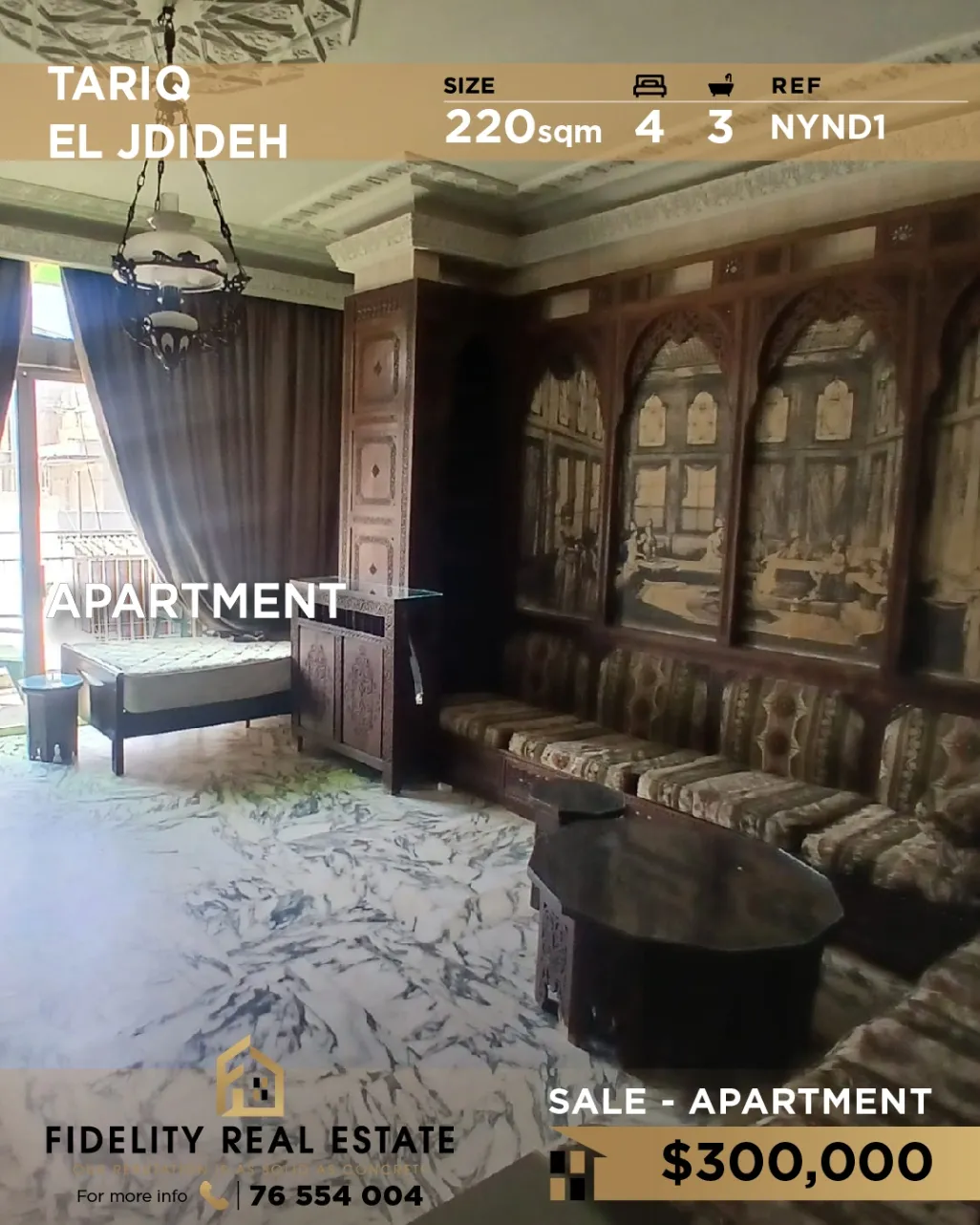 Apartment for sale in Tarik El Jdideh, Bayrut, Lebanon