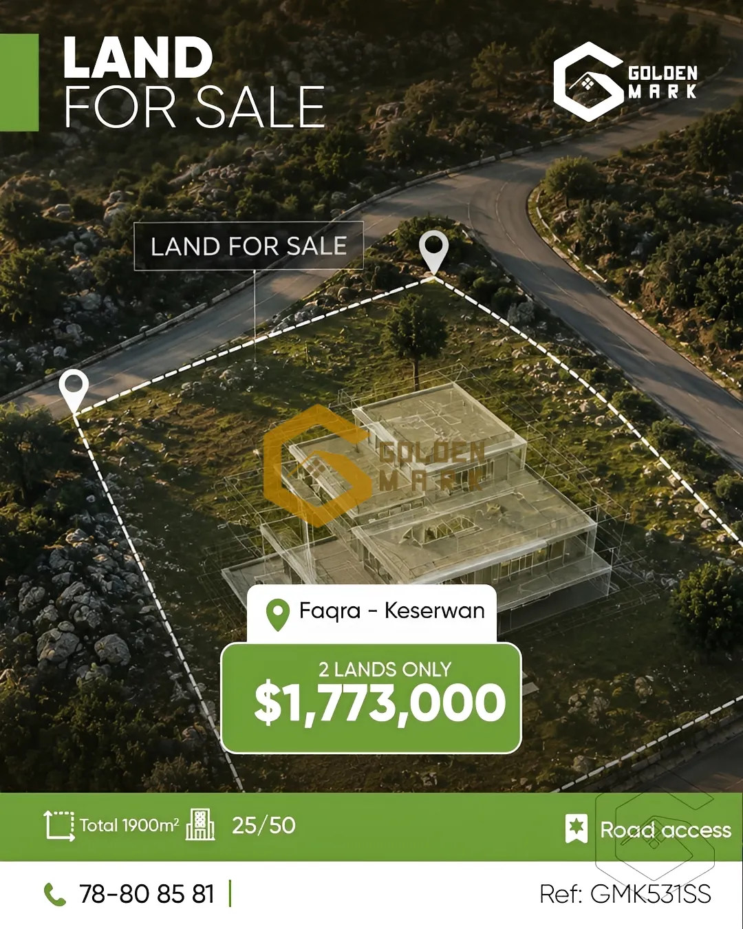 Land for Sale in Faqra
