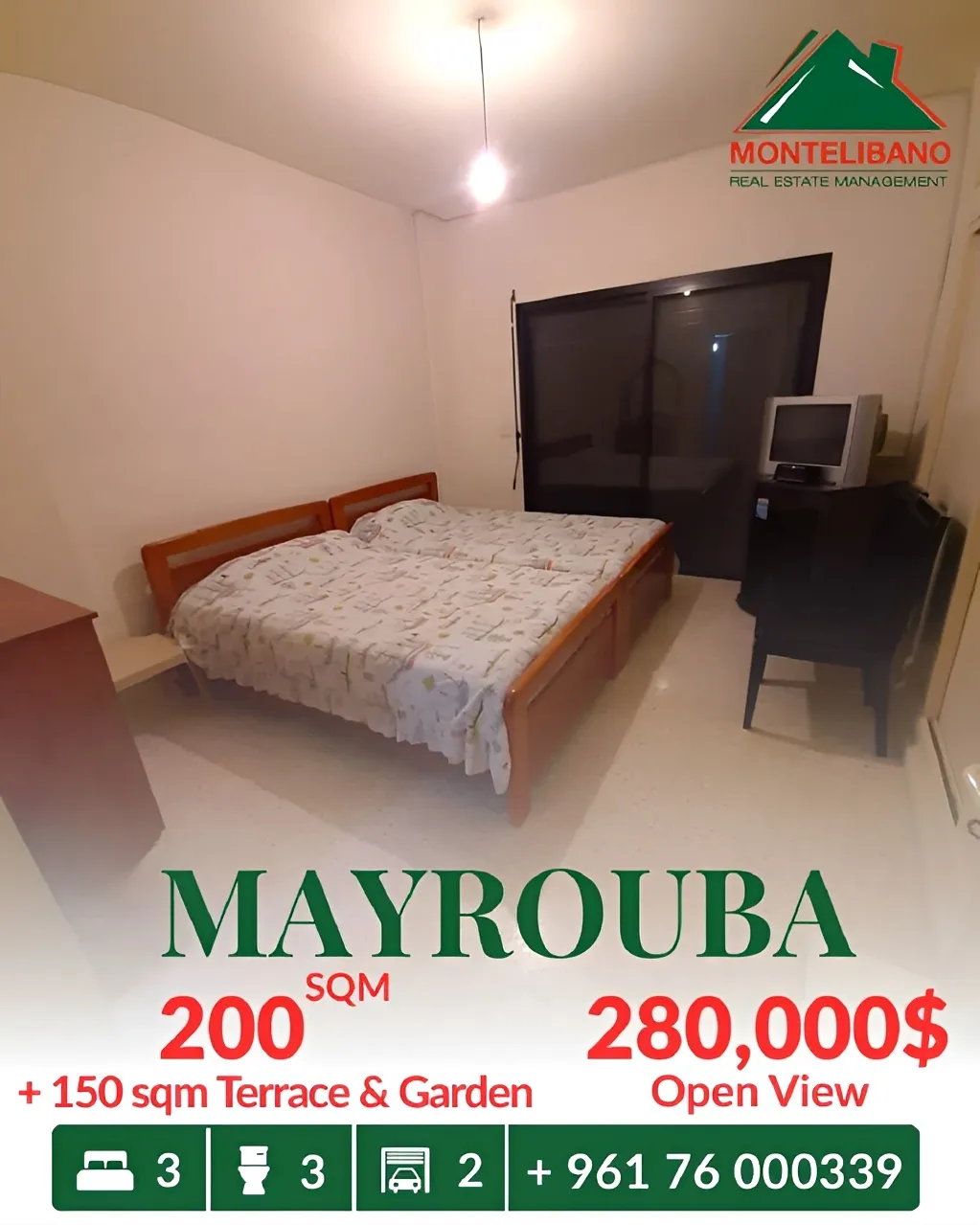 Apartment for sale in Mayrouba, Lebanon