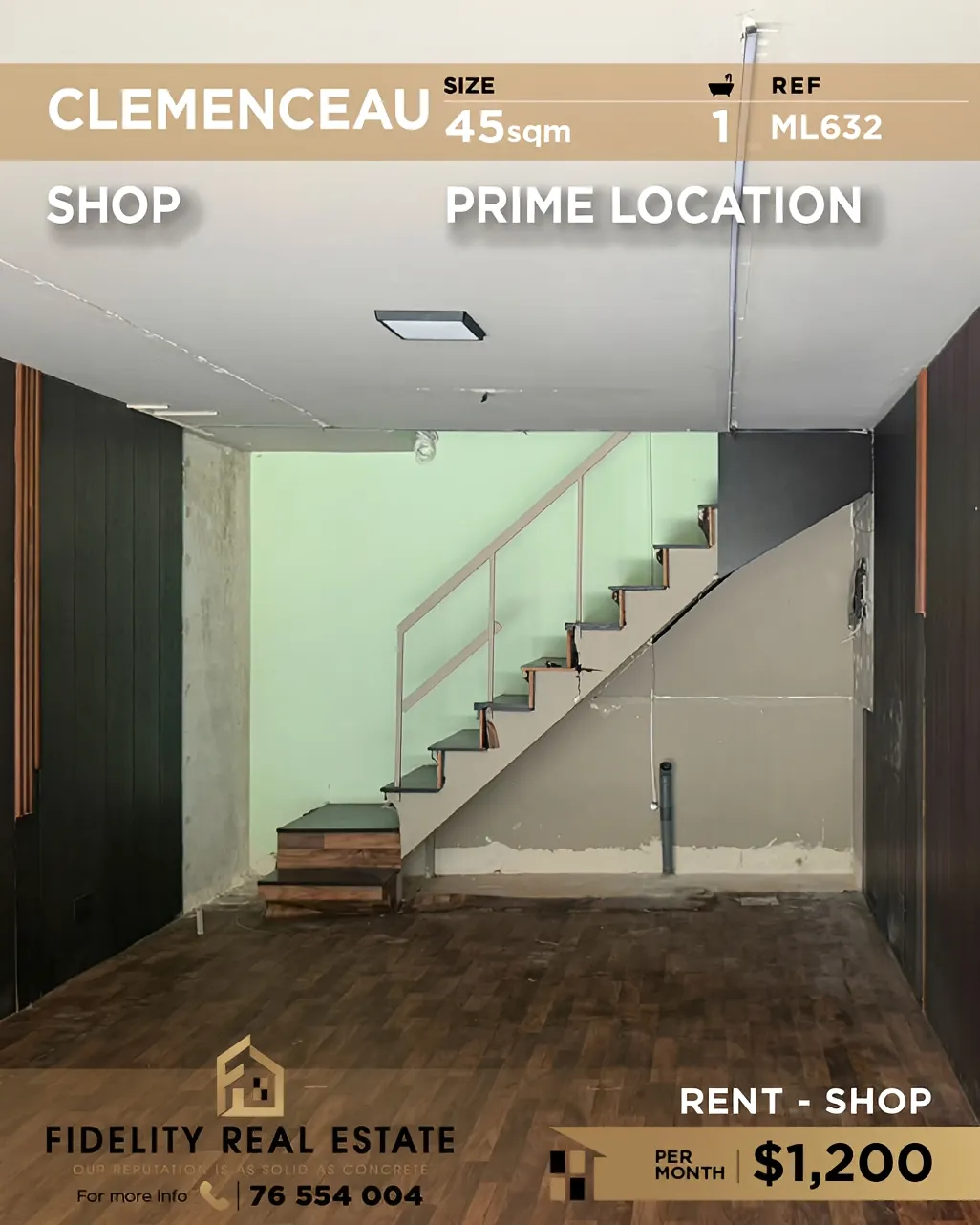 Shop for rent in Clemenceau, Bayrut, Lebanon
