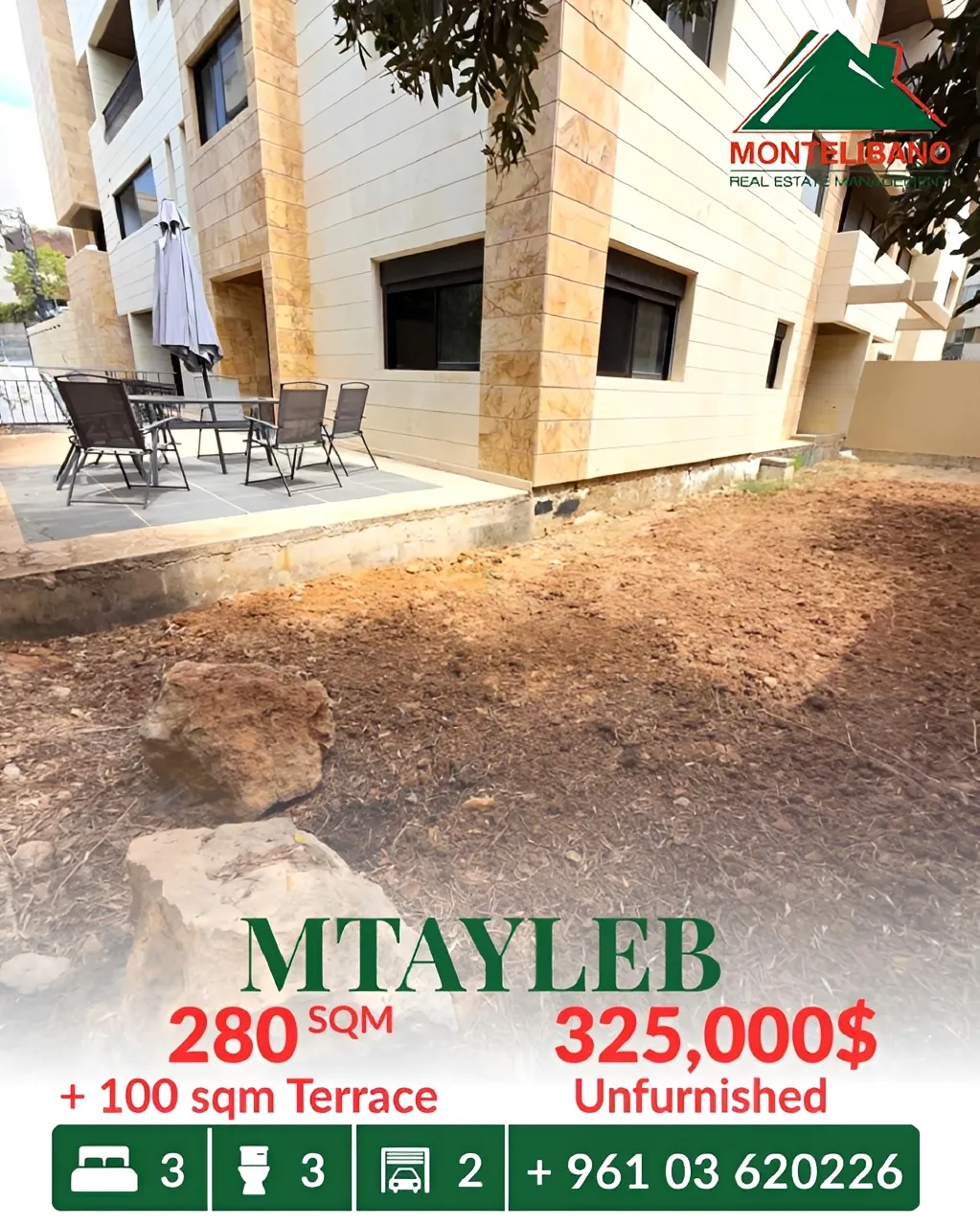 Apartment for sale in Mtayleb