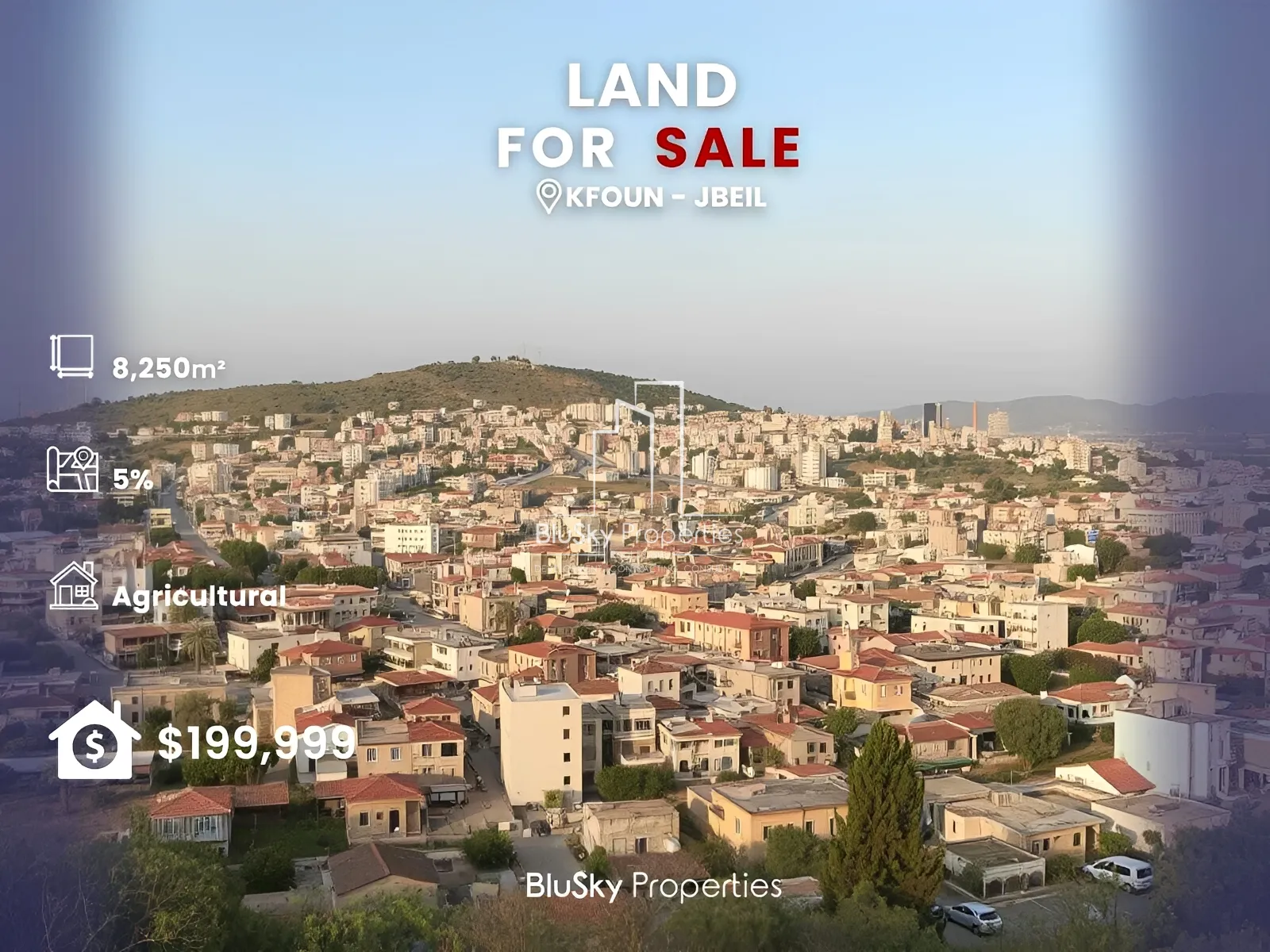 Land for Sale in Kfoun