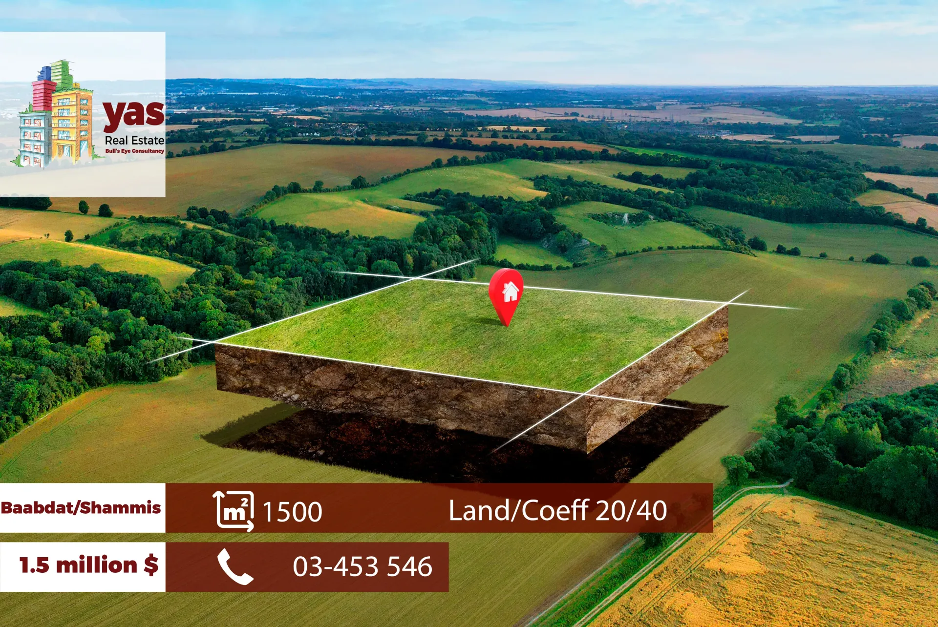 Land for Sale in Baabdat