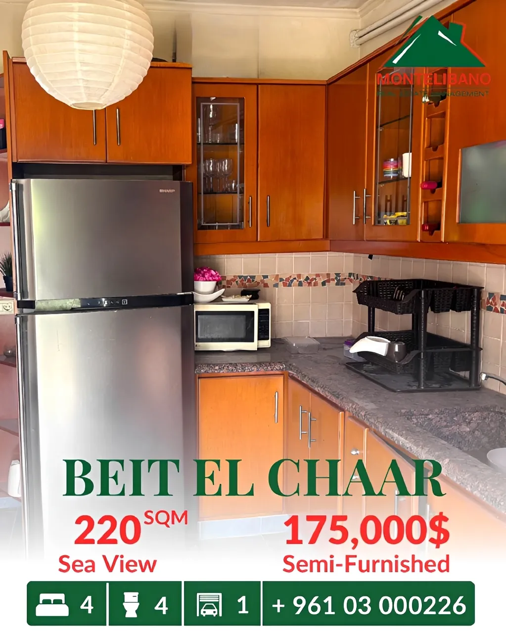 Apartment for sale in Beit El Chaar, Lebanon