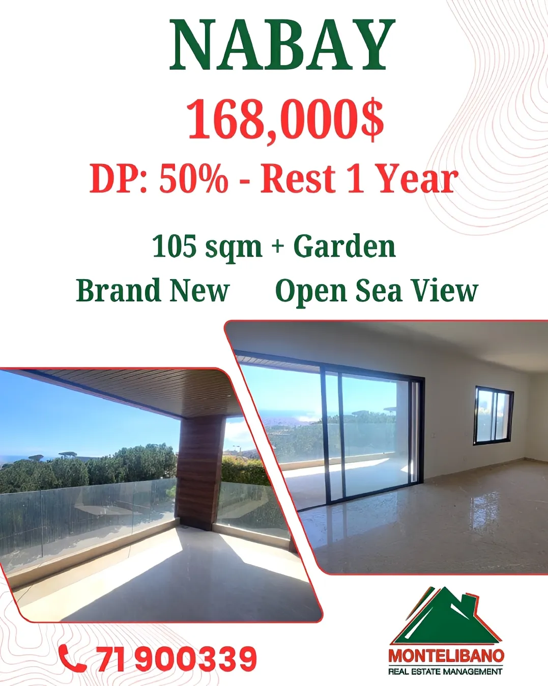 Apartment for sale in Nabiyeh, Lebanon - 2 bed, 2 bath