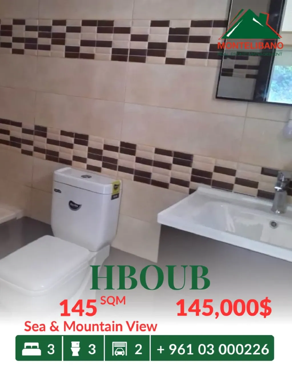 Apartment for sale in Habboub, Lebanon