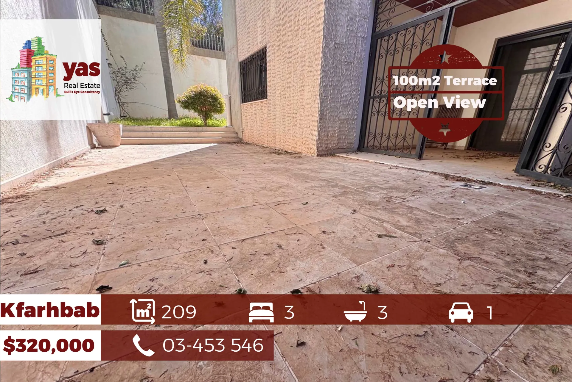 Apartment for Sale in Kfar Hbab