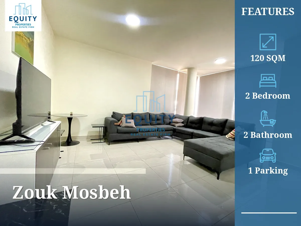 Apartment for rent in Zouk Mosbeh - 2 bed, 2 bath