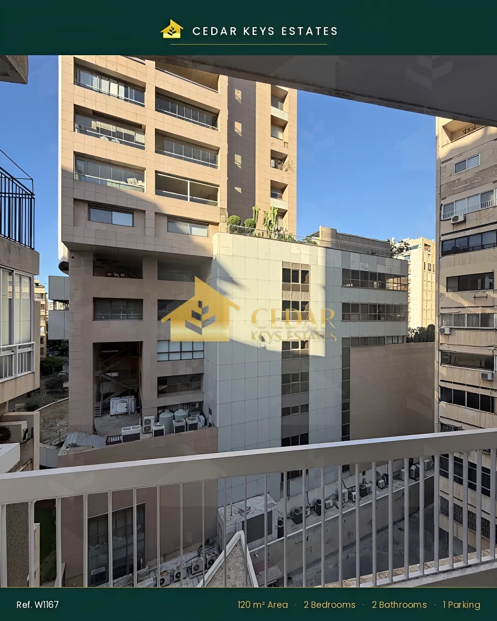 Apartment for rent in Verdun, Bayrut, Lebanon