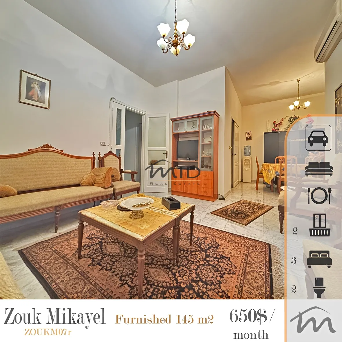 Apartment for rent in Zouk mikael, lebanon