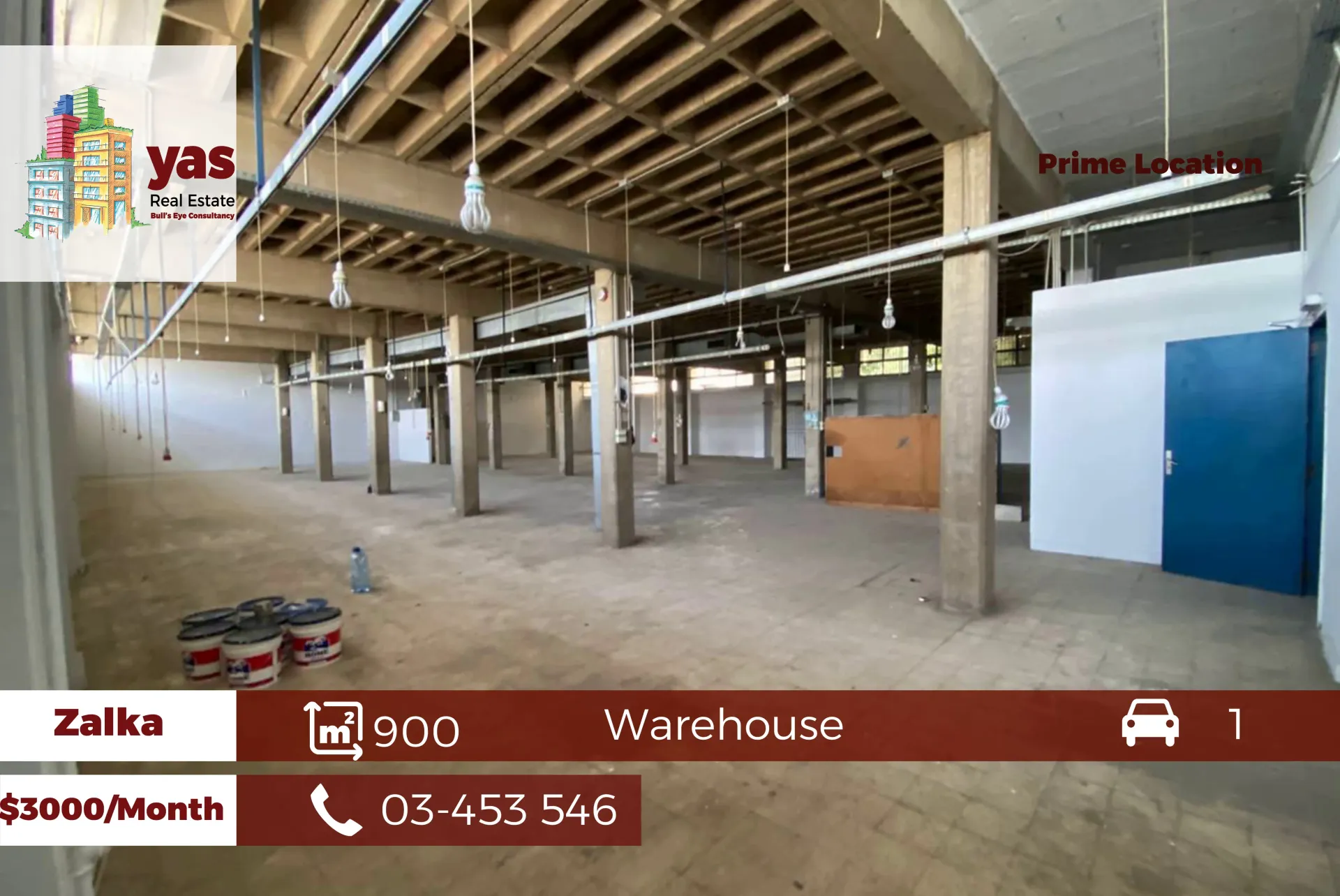 Warehouse for rent in Zalqa