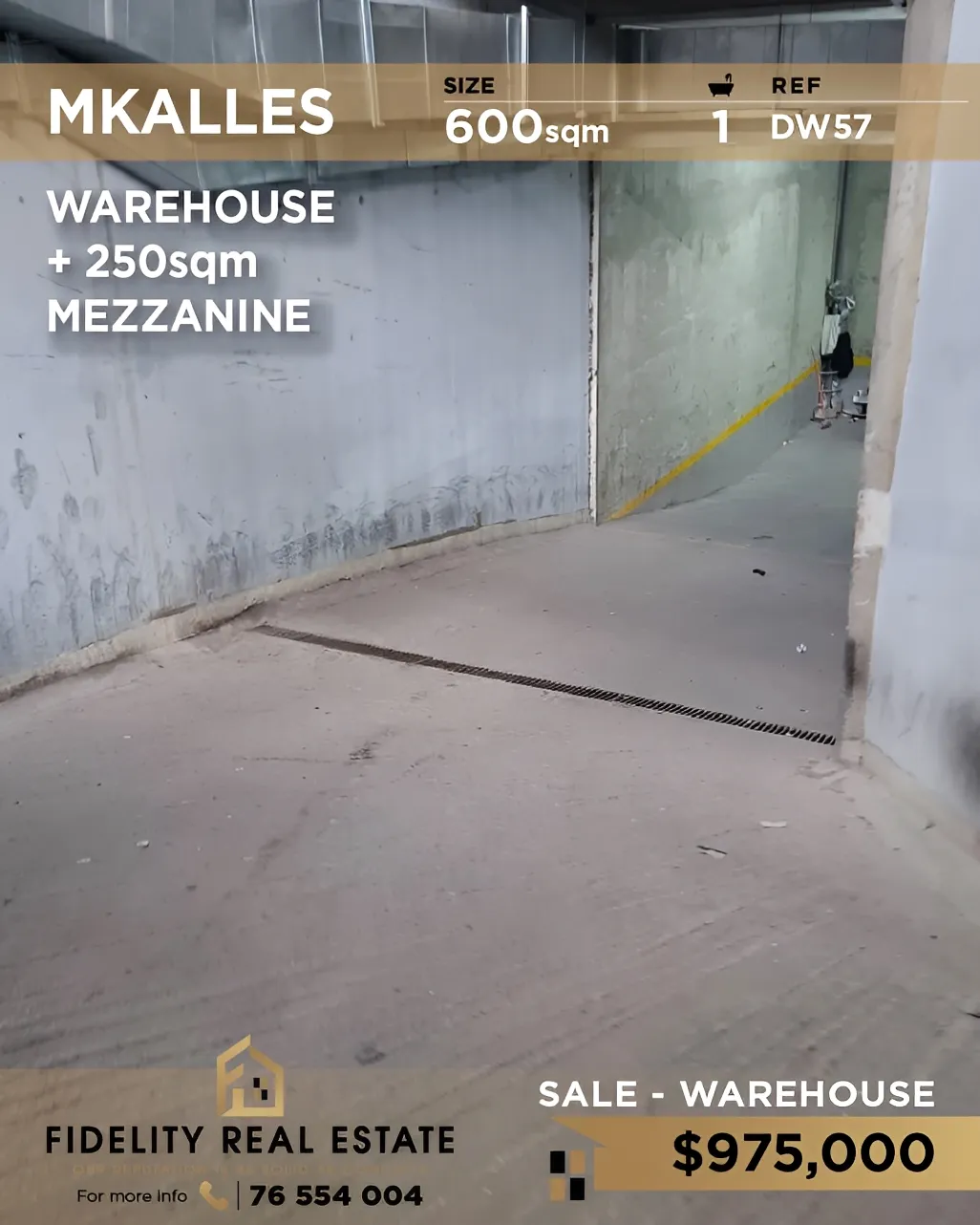 Warehouse for sale in Mkalles, Lebanon