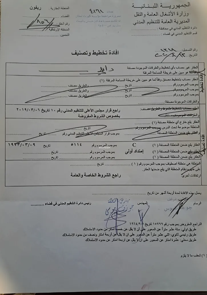 Land for sale in Rayfoun