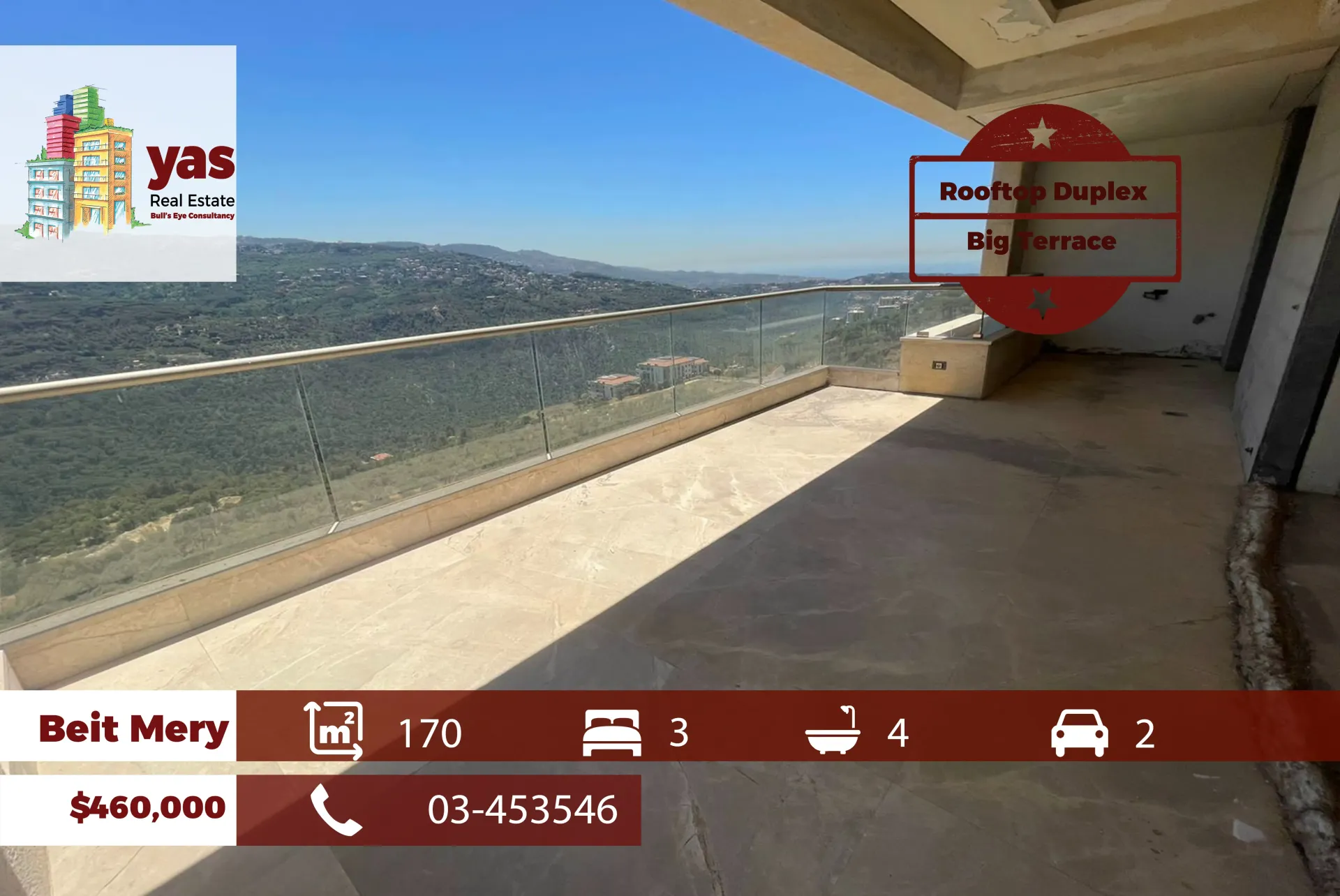 Apartment for Sale in Sad El Baouchriyeh - 3 bed, 4 bath