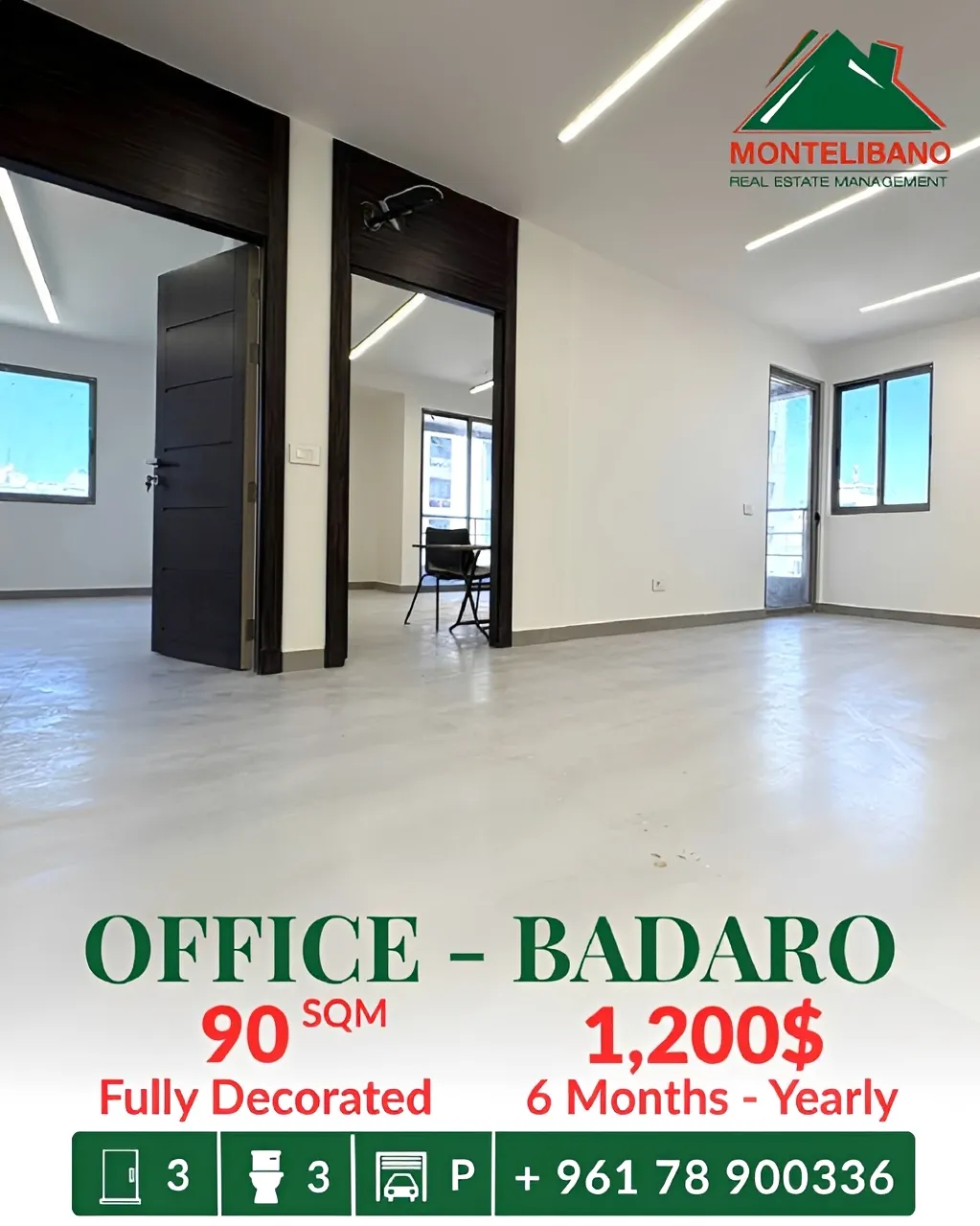 Office for rent in Badaro