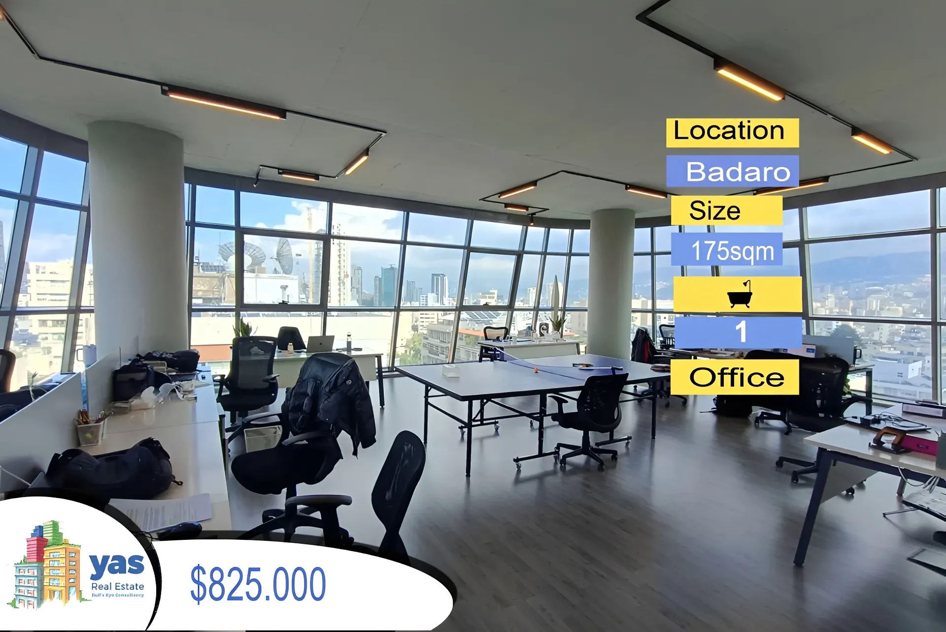 Office for Sale in Badaro