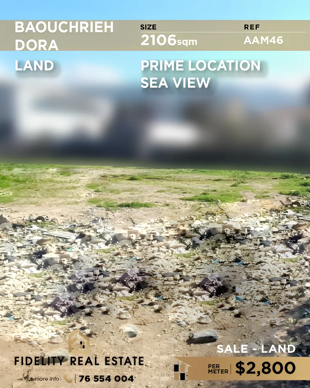 Land for Sale in Baouchriyeh, Lebanon