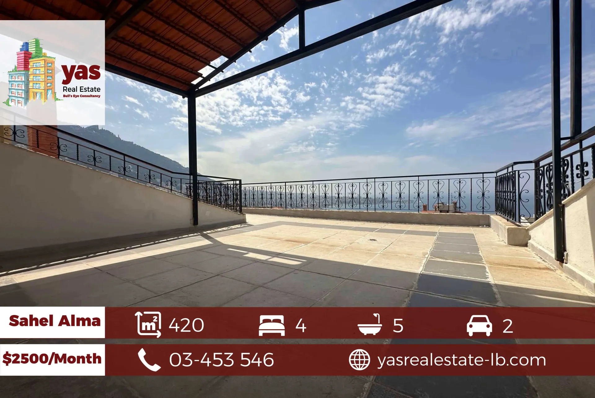 Apartment for Rent in Sahel Alma - 4 bed, 5 bath