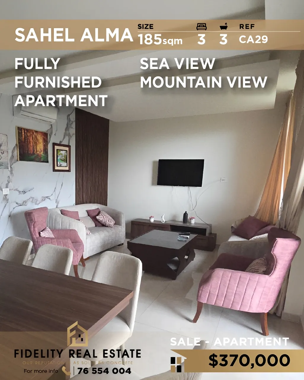 Apartment for sale in Sahel Aalma