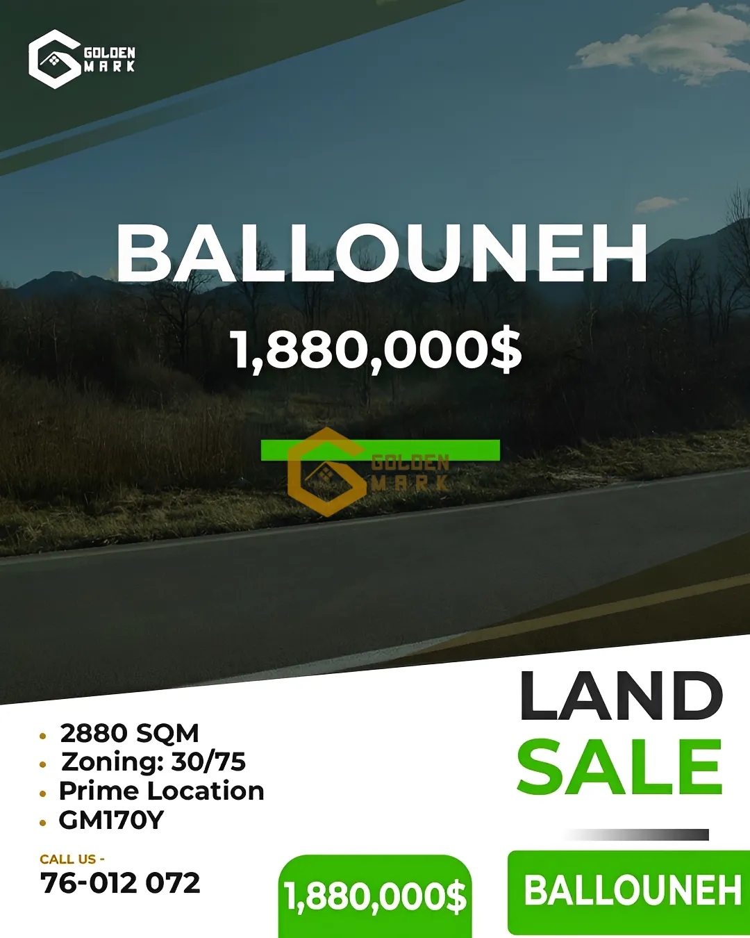 Land for Sale in Ballouneh
