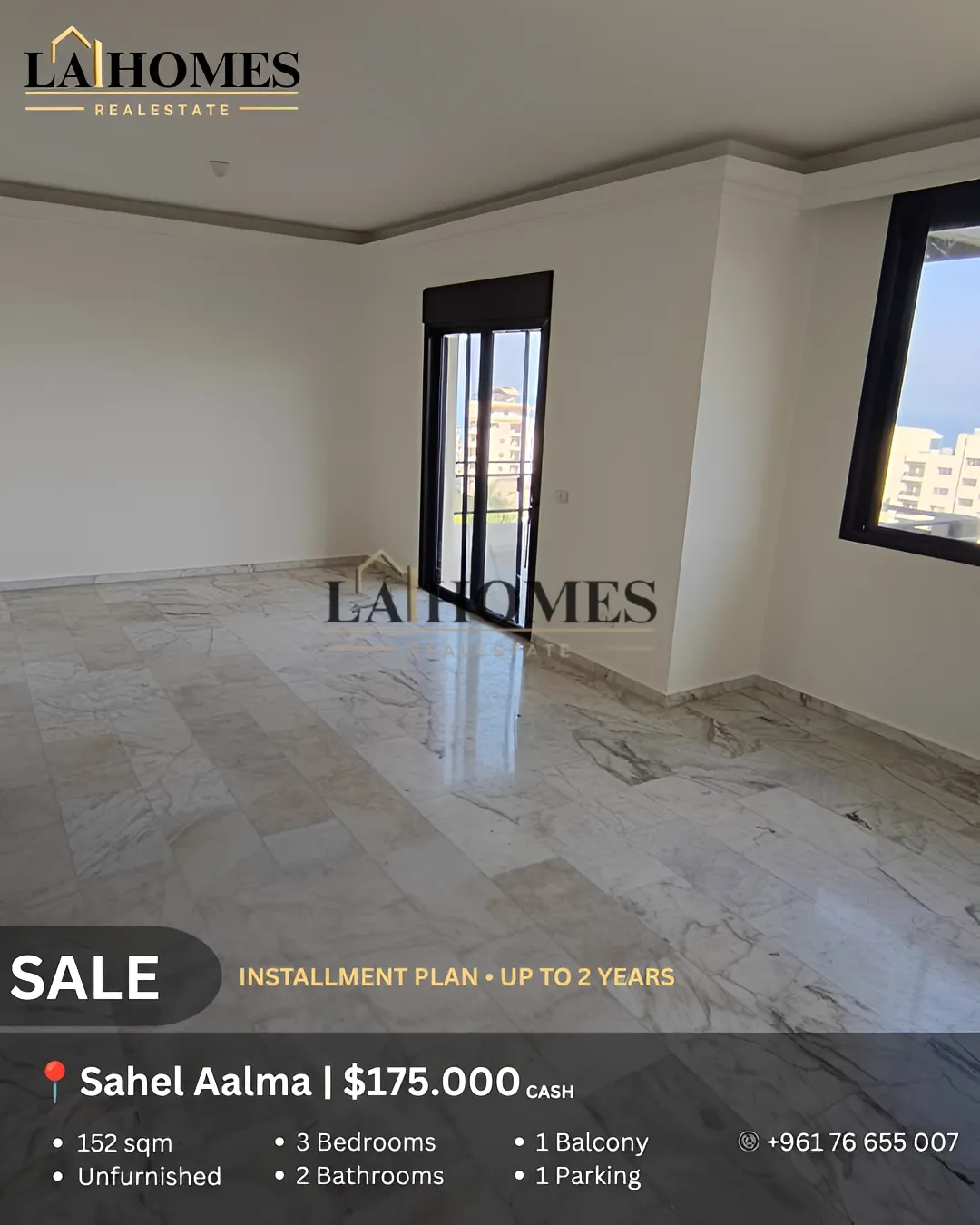 Apartment for sale in Sahel aalma, lebanon - 3 bed, 2.0 bath