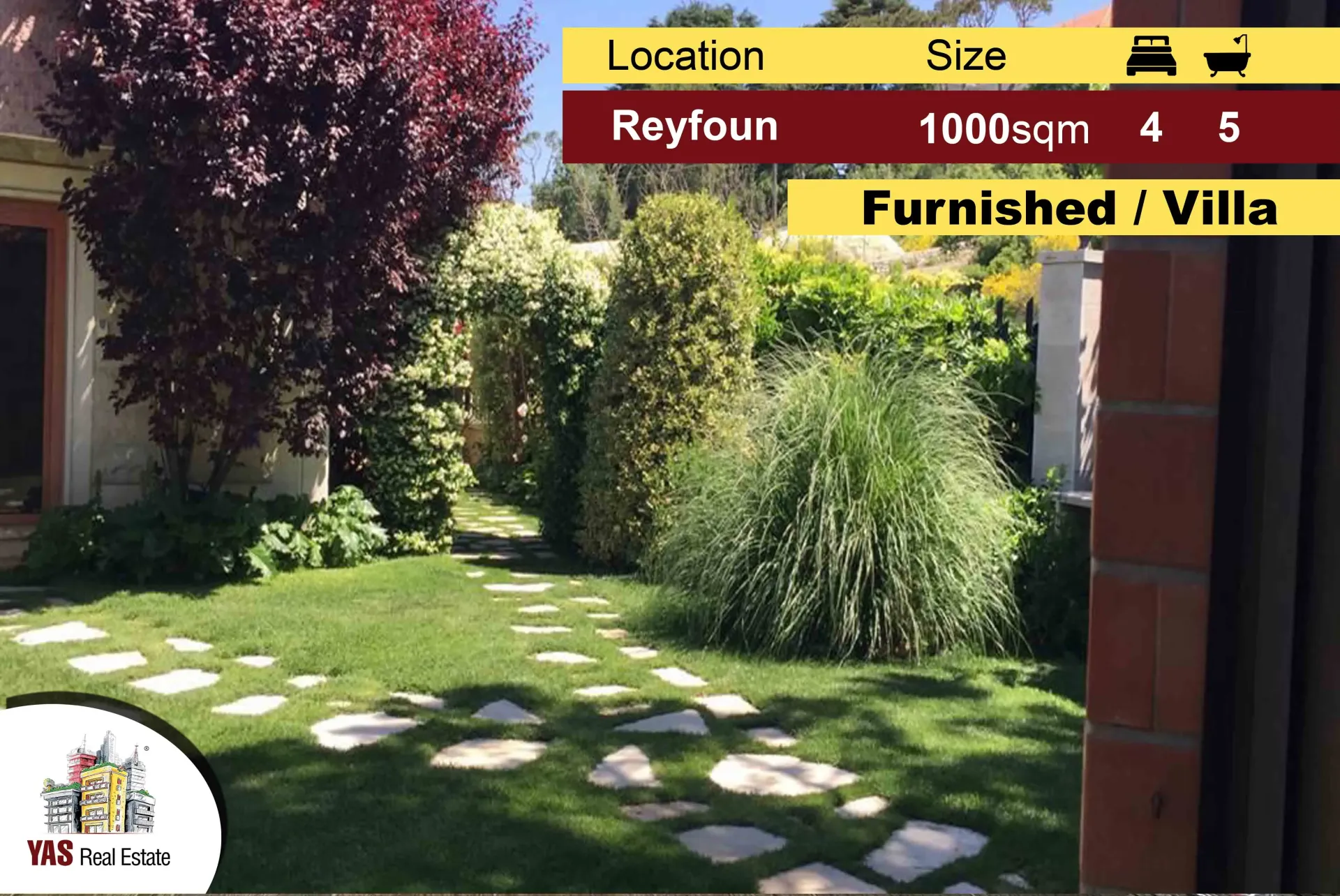 Villa for Sale in Rayfoun - 4 bed, 5 bath