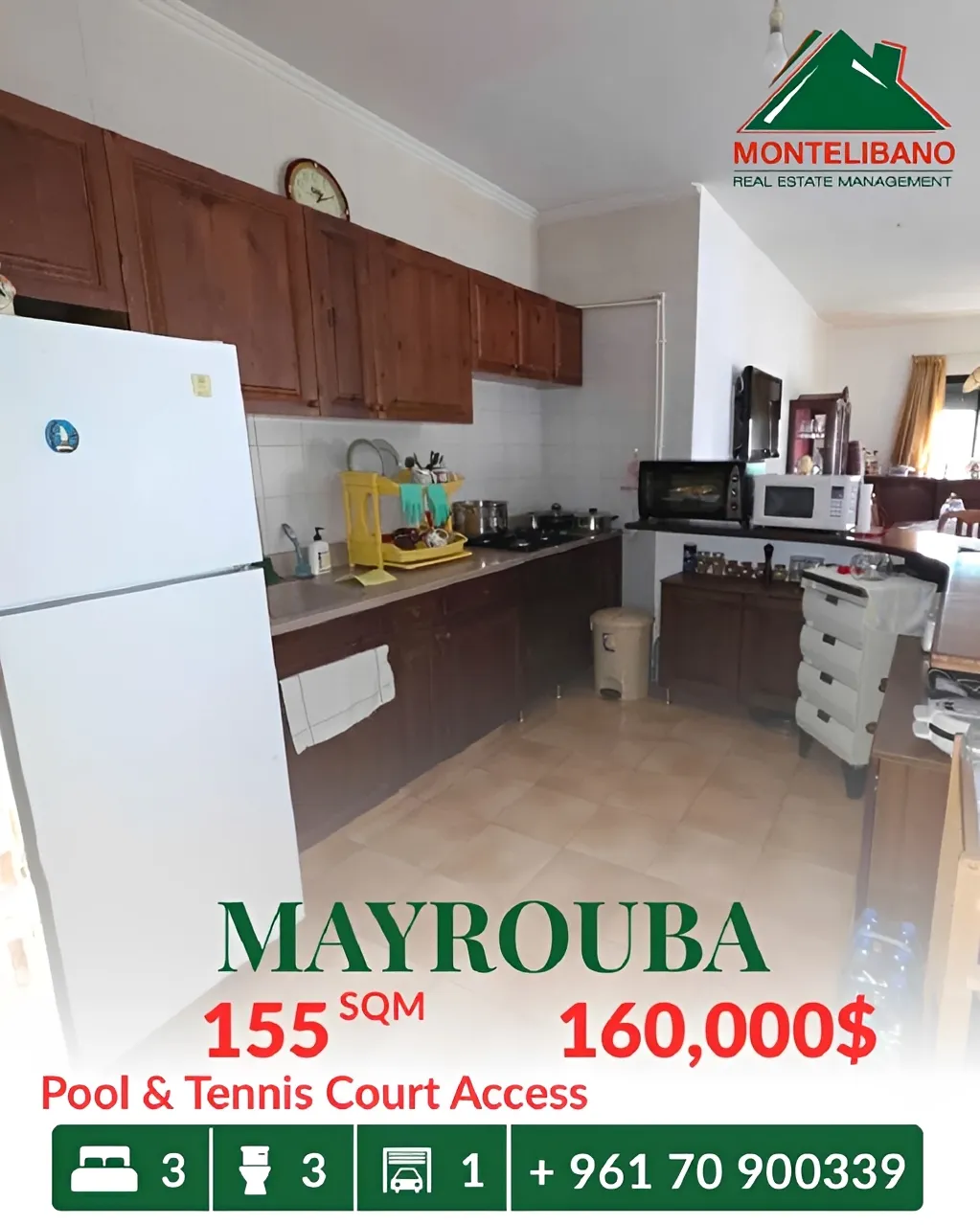 Apartment for sale in Mayrouba