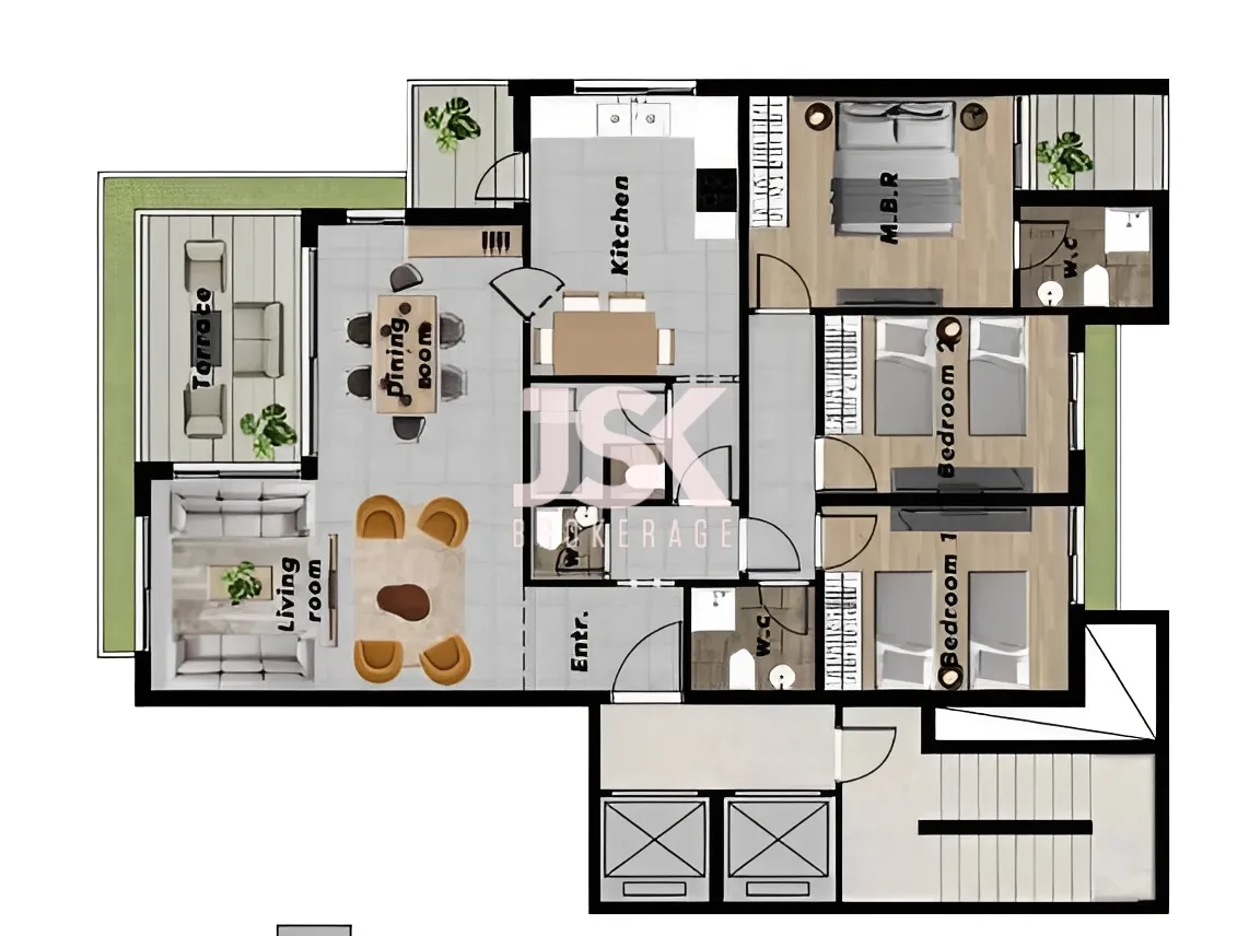 Apartment for Sale in Adliyeh, Beirut, Lebanon