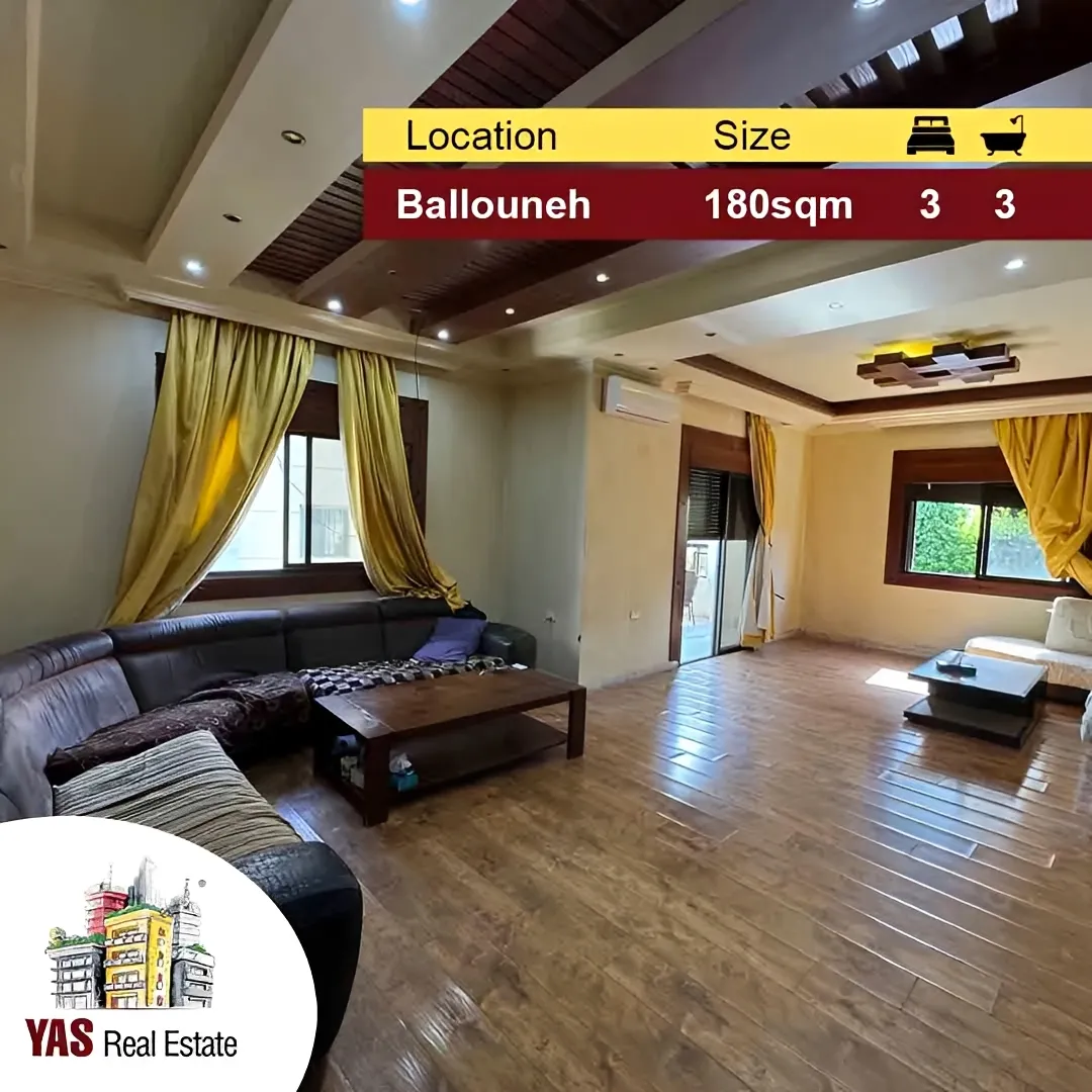 Apartment for Sale in Ballouneh - 3 bed, 3 bath