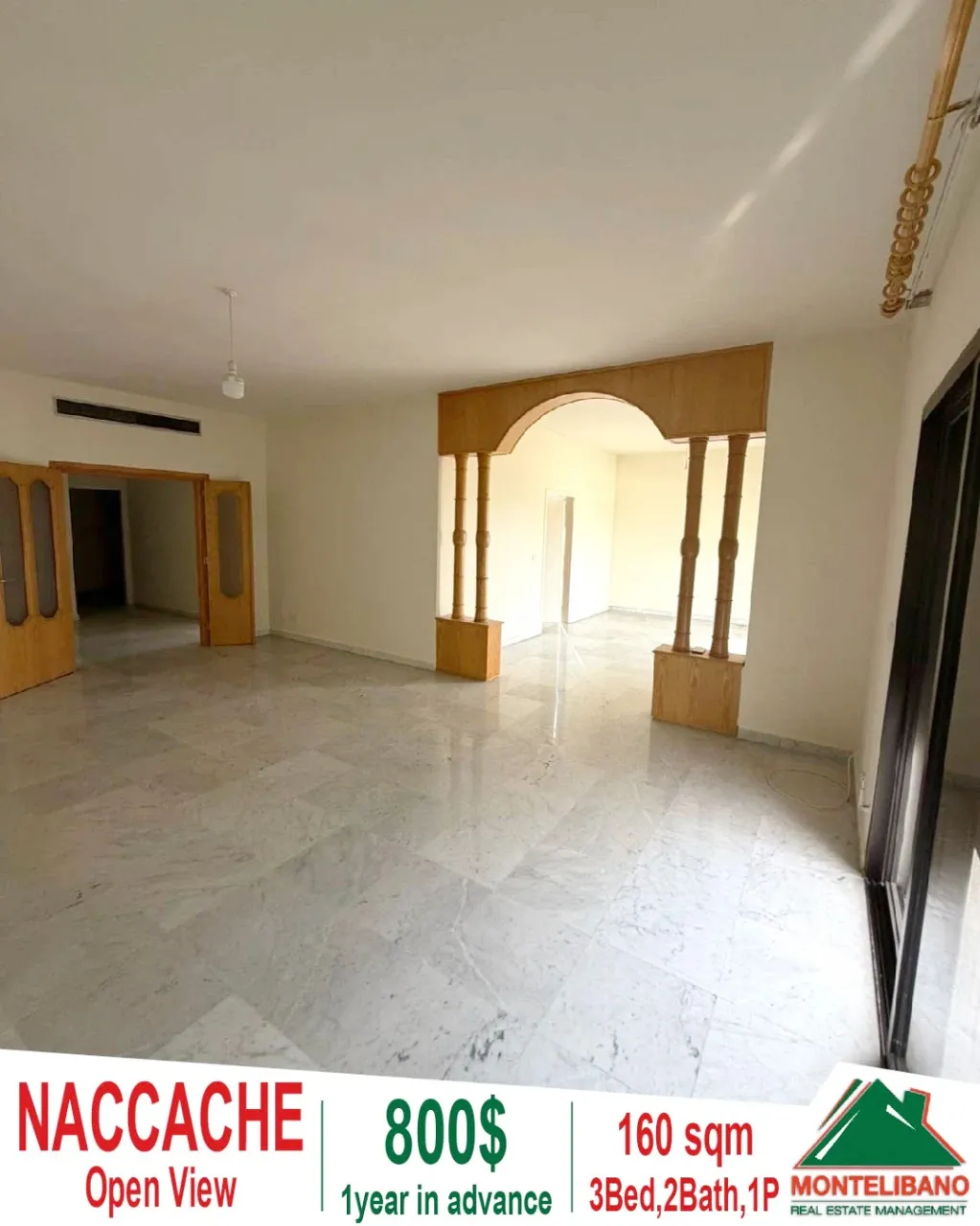 Apartment for rent in Naccache, Lebanon - 3 bed, 2 bath