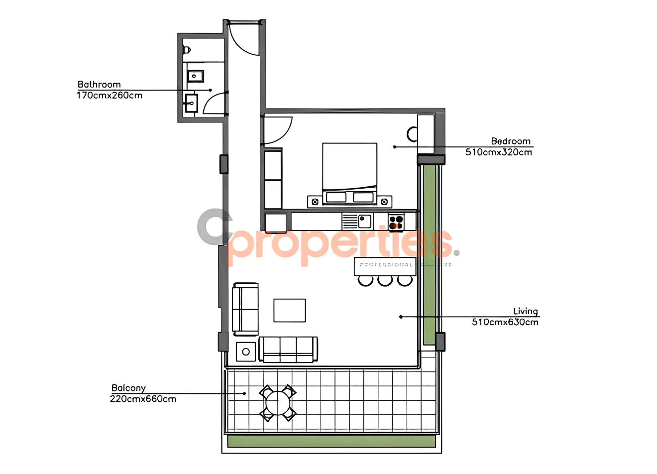 Apartment for Sale in Kfar Aabida - 1 bath
