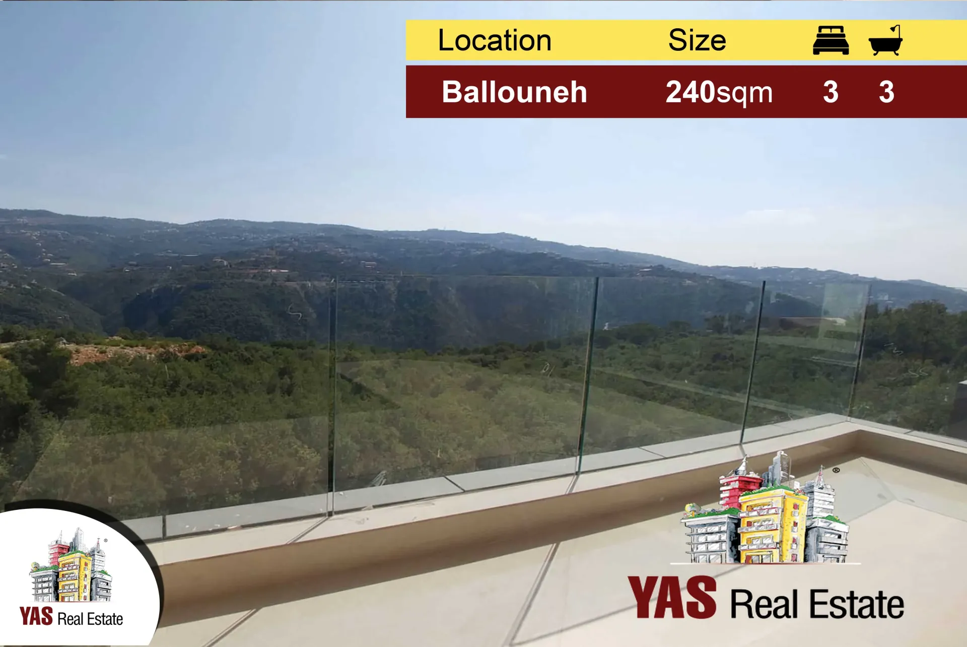 Apartment for Sale in Ballouneh