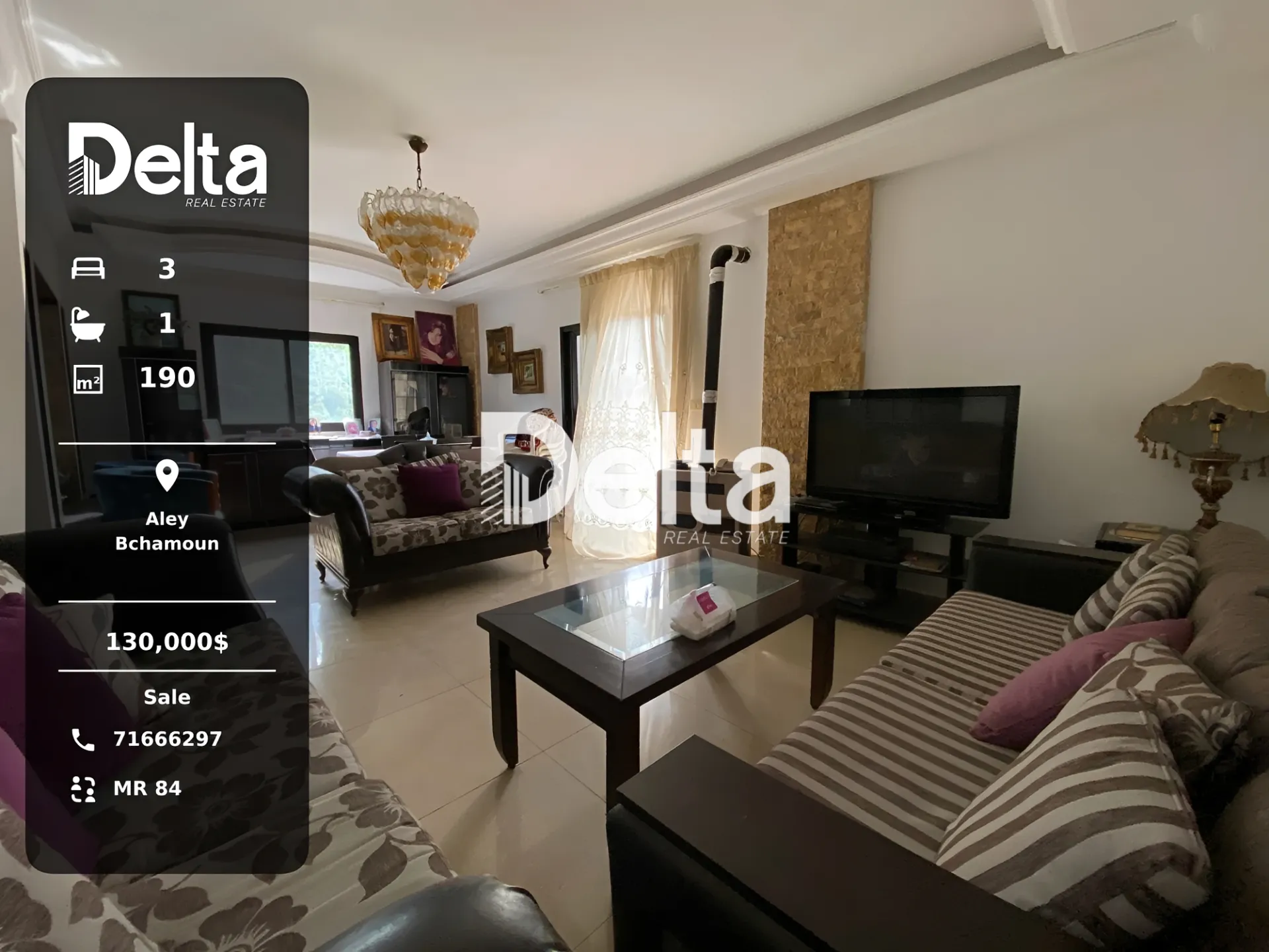 Apartment for sale in Bchamoun, Lebanon - 3 bed, 3 bath
