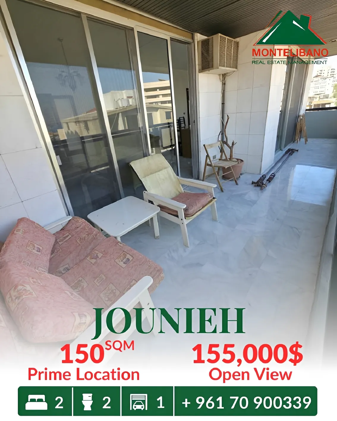 Apartment for sale in Jounieh