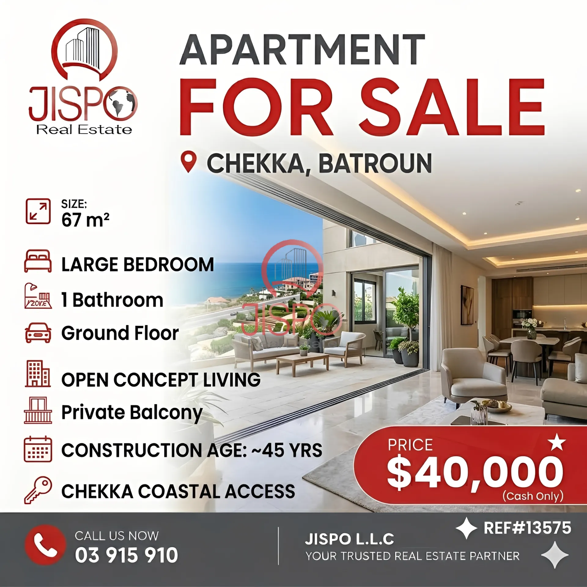 Apartment for Sale in Chekka