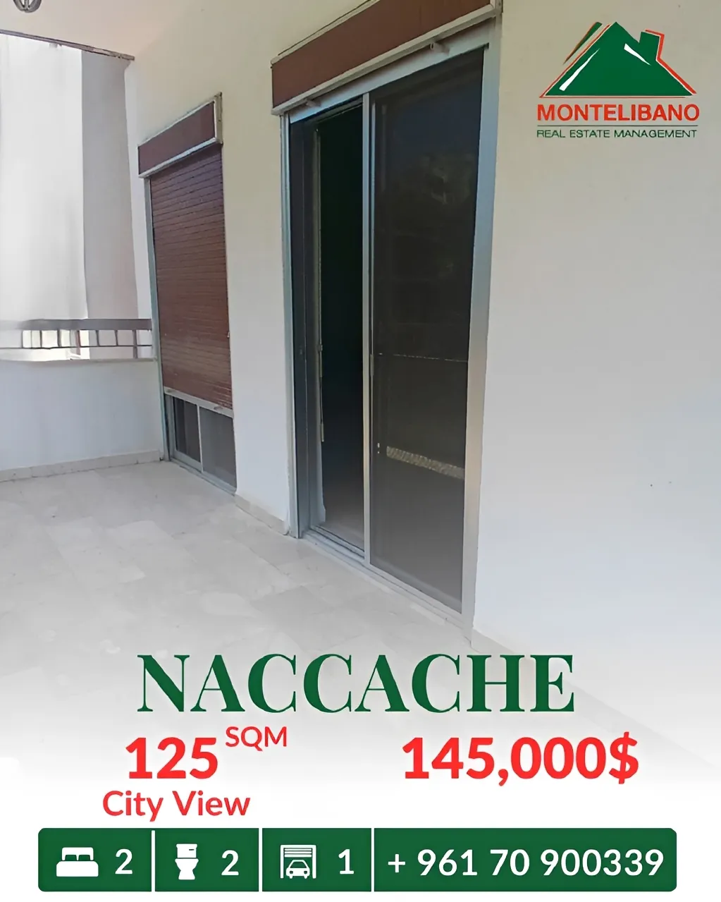 Apartment for sale in Naqqache, Lebanon - 2 bed, 2 bath