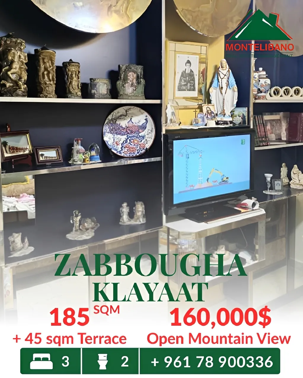 Apartment for sale in Zabbougha, Lebanon
