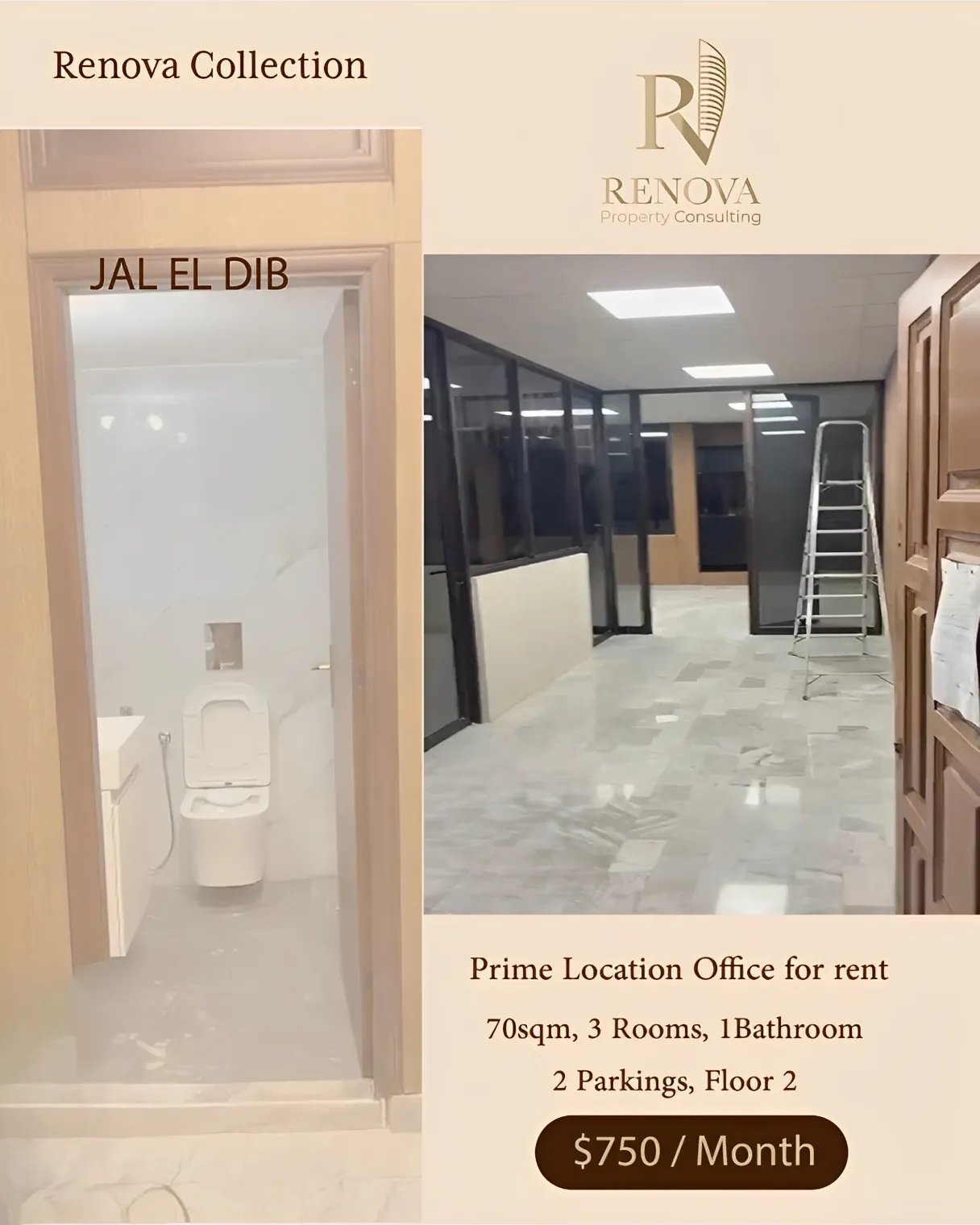 Office for rent in Jal El Dib Main Rd, Lebanon