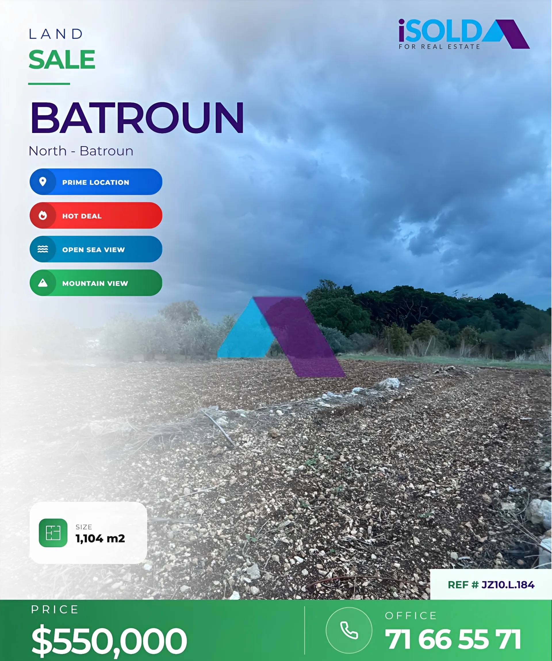 Residential Land for sale in Batroun, Lebanon