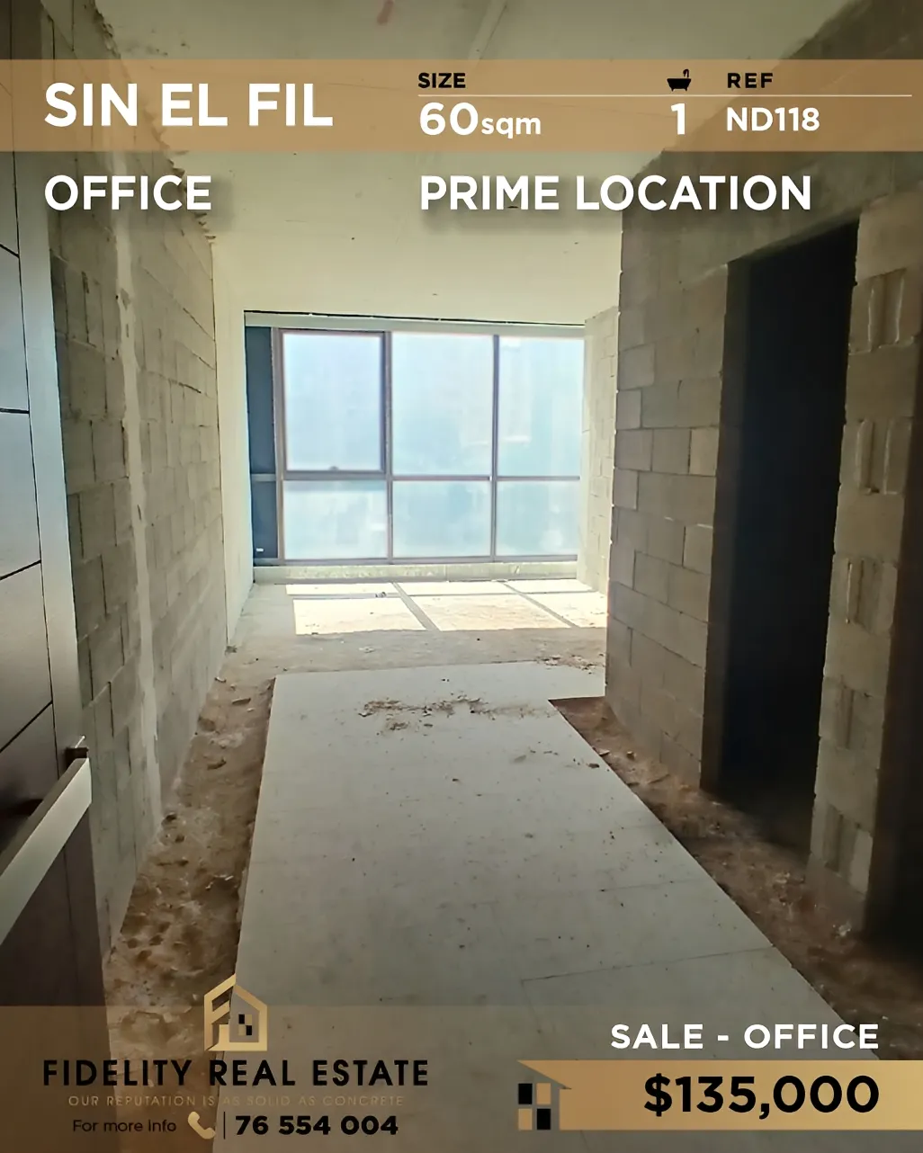 Office for sale in Sin El Fil, Lebanon