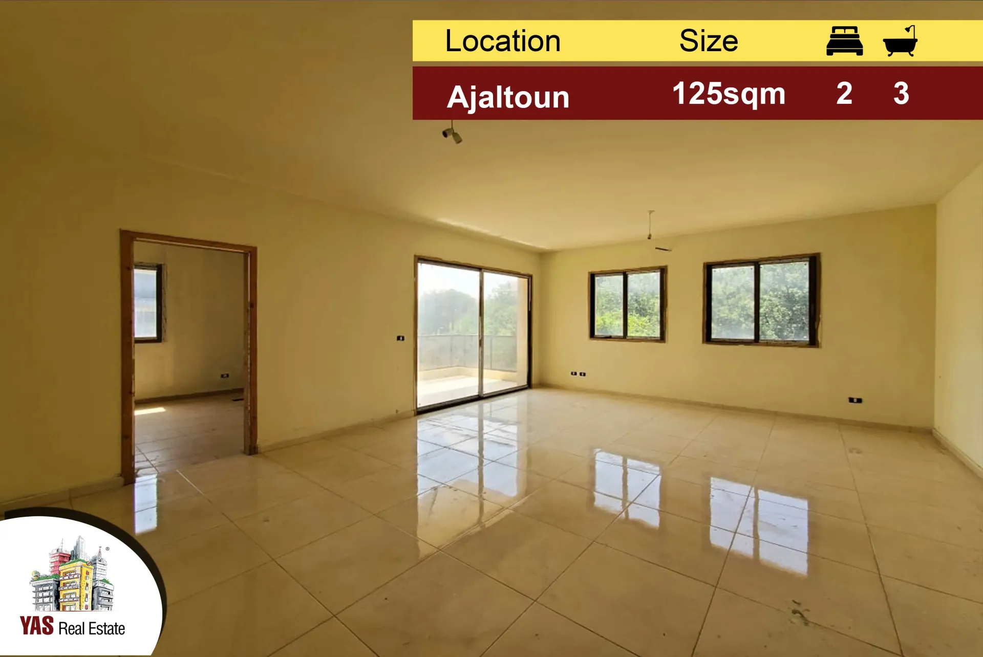 Apartment for Sale in Ajaltoun - 2 bed, 3 bath