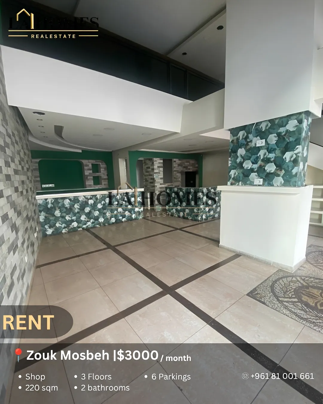 Shop for rent in Zouk Mosbeh
