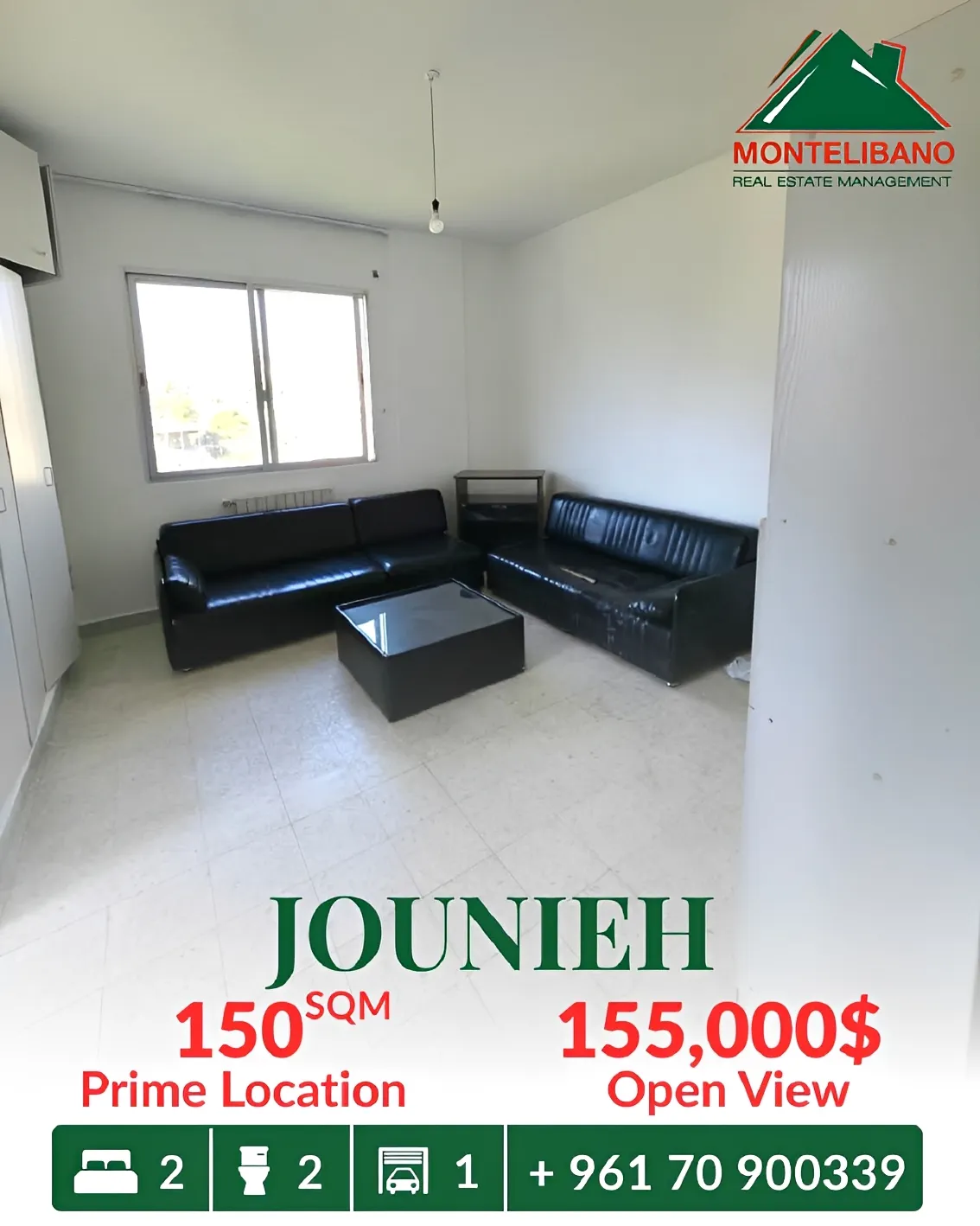 Apartment for sale in Jounieh