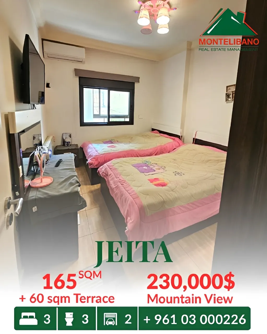 Apartment for sale in Jeita